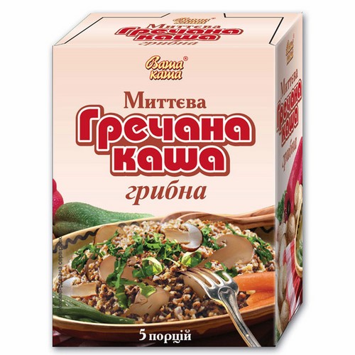 Каша «Гречневая грибная» в коробке