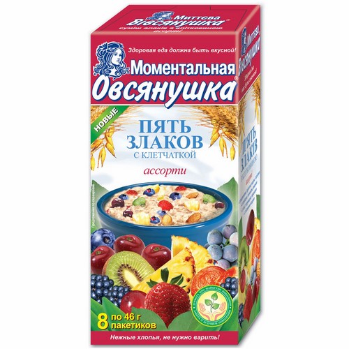 Каша «Овсянушка Пять злаков» Ассорти