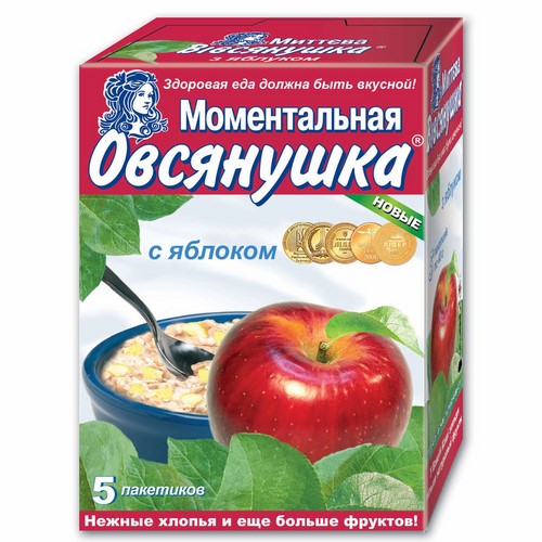 Каша «Овсянушка» с яблоком