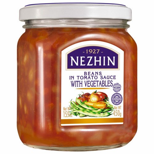 Beans in Tomato Sauce with Vegetables