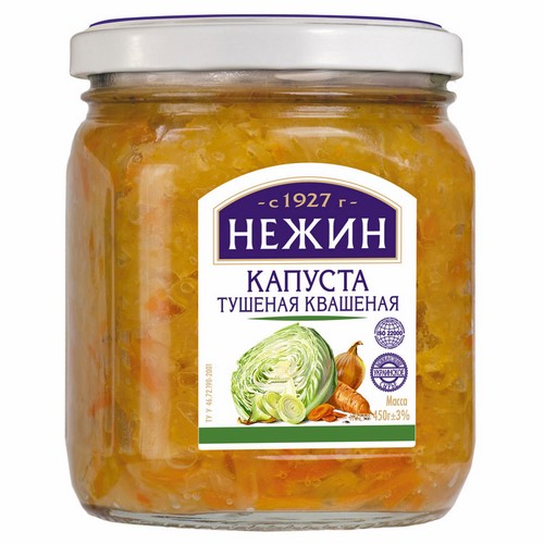 Капуста квашеная тушеная