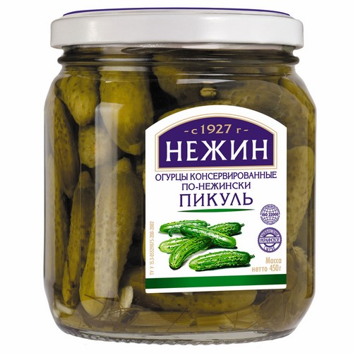 Babe canned cucumbers Nezhin Style Picule
