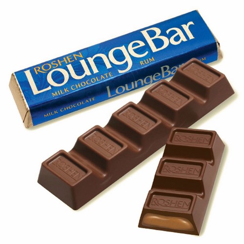 «LoungeBar ROSHEN» Milk chocolate with truffle filling rum