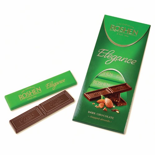ROSHEN ELEGANCE Dark Chocolate with Chopped Almonds