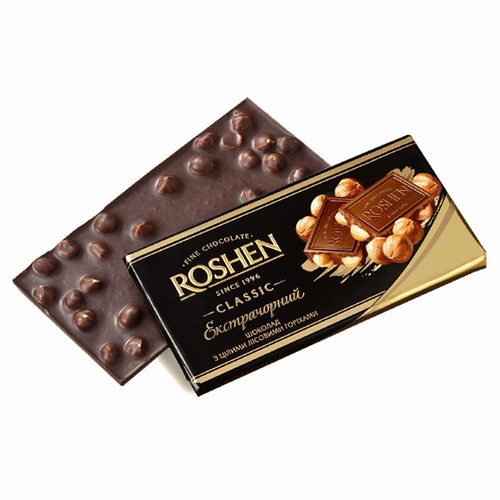 ROSHEN Dark Chocolate with Whole Hazelnuts