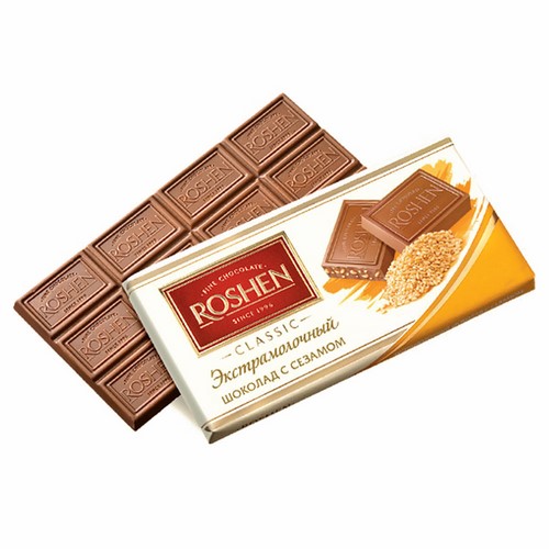 ROSHEN Extra Milk Chocolate with Sesam Seeds