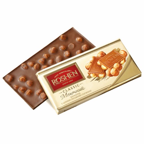 ROSHEN Milk Chocolate with Whole Hazelnuts
