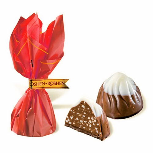 Chocolate Sweets «Montblanc» with Chocolate and Chopped Hazelnut