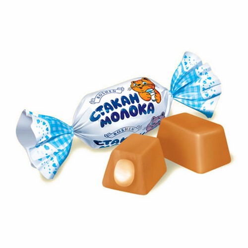 Ирис «Стакан молока» с молочной начинкой