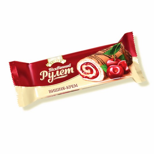 Бисквитный рулет «Вишня-крем» ROSHEN