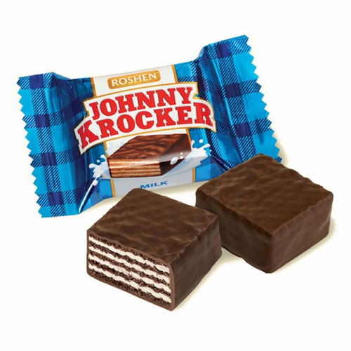 Вафли в шоколаде «Johnny Krocker Milk»
